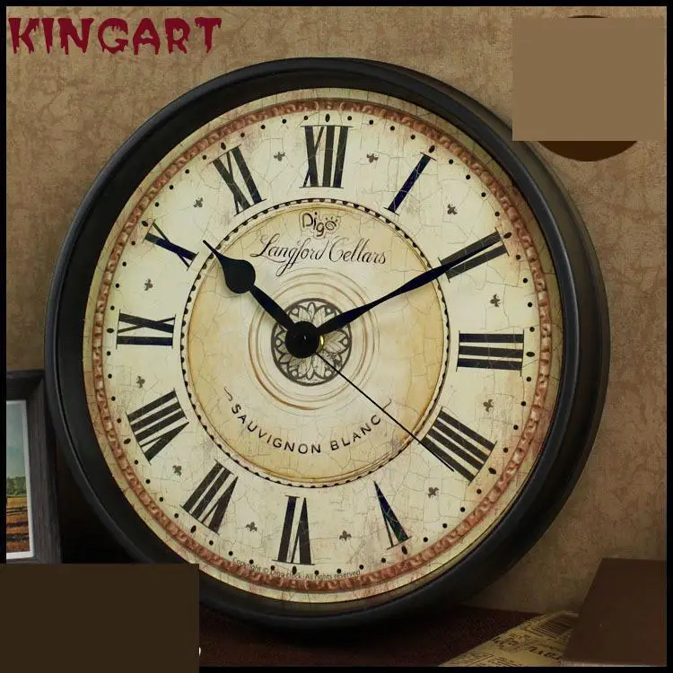 

Digo Factory Wall Clock Amazon Creative Retro American Metal Clock Clock Wholesale