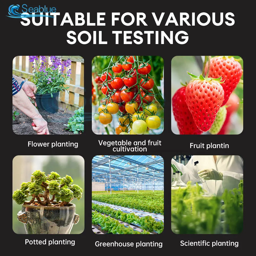 High Accurancy Soil PH Tester Soil Moisture/PH/Temperature Sunlight Intensity Testers Garden Planting Soil Detector Soil PH Test