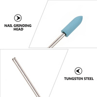 10Pcs Alloy Nail Drill Bits Set Tungsten Steel Grinding Head Durable Safe Use Replace Small Wheel No Dust Pollution