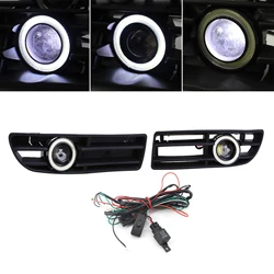 Fog Light LED Front Bumper Grille DRL Lamp Part Replacement For VW Jetta Bora Mk4 99-04 Plastic Material Bumper Grille