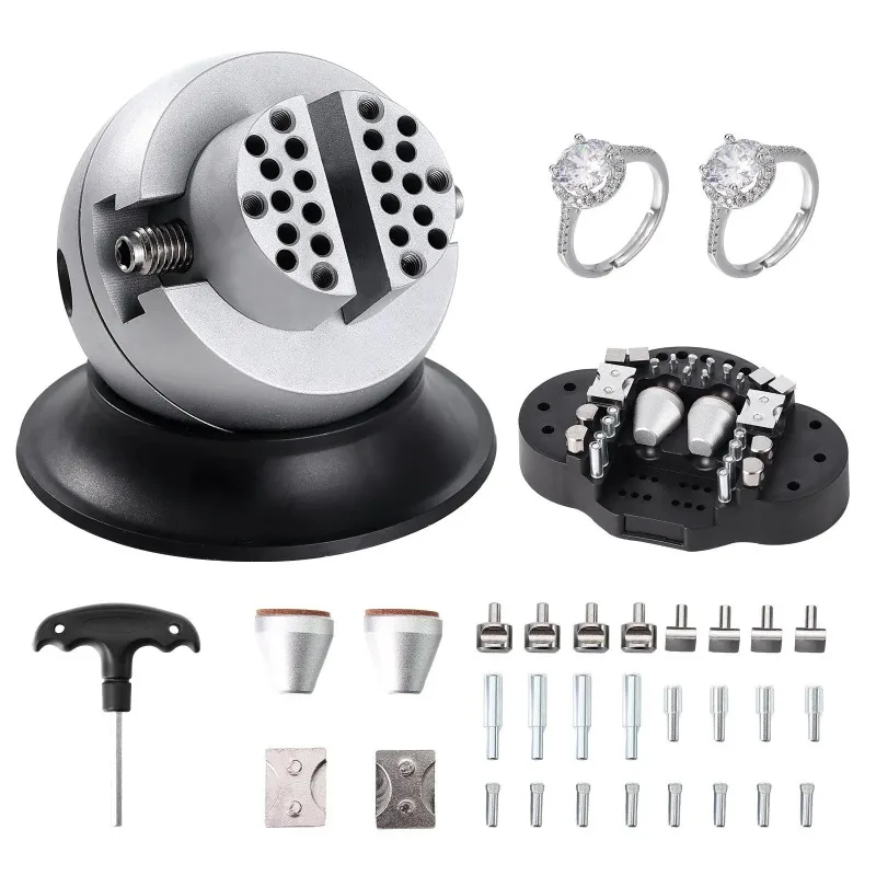 Ball Vise Engraving Tool 3 Inch 360 Degree Rotation For Jewelry Making Ring Setting Gemstone Tools Steel Material