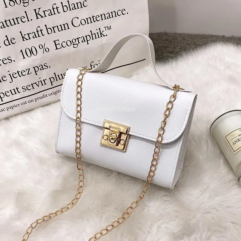 Ladies Hand Bags Women Chain Crossbody Bag Simple and Fashionable Portable Small Square Bag Mini Tote Messenger Bags