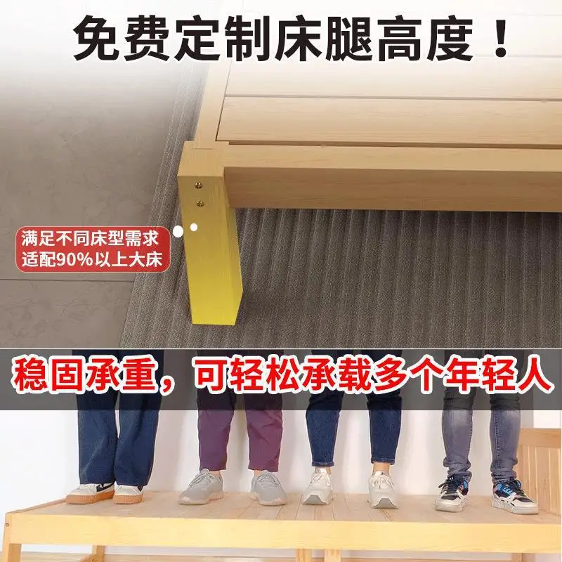 Solid wood children's side bed with guardrail circumference Baby anti-collision small bed splicing Yanbian widened bed