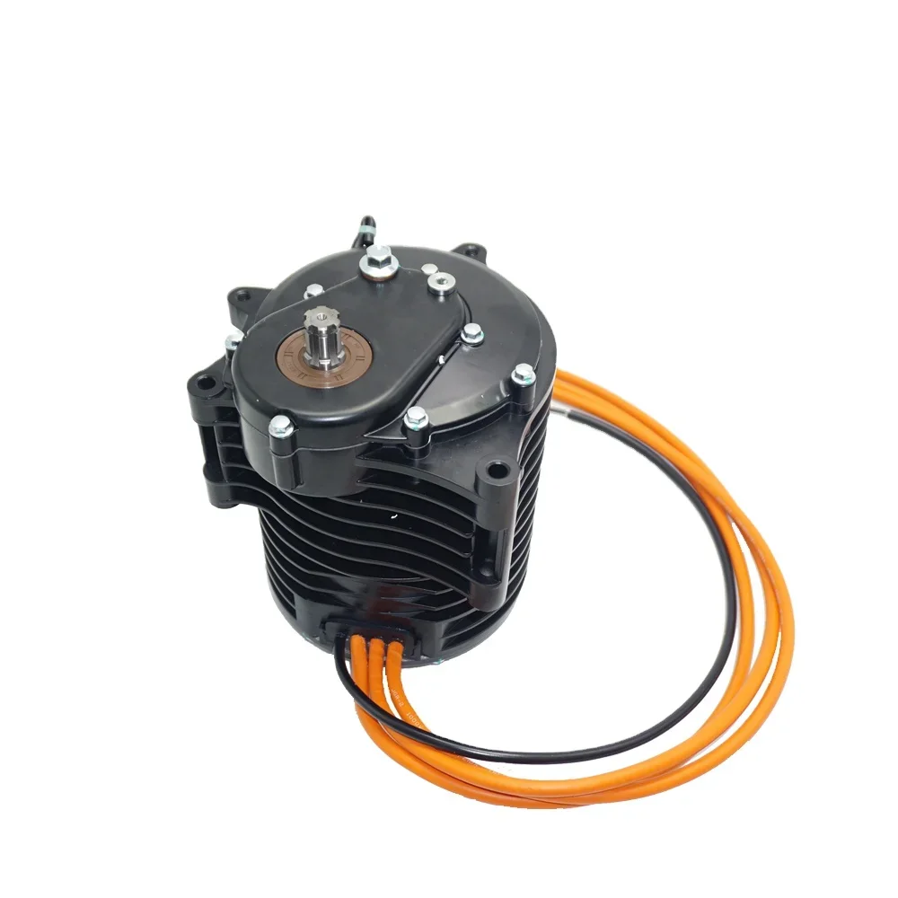 

QSMOTOR 138 V3 70H 3000W 72V 100kmph Mid Drive Motor with 1:2.35 gearbox for Electric ATV Dirtbike Motorcycle