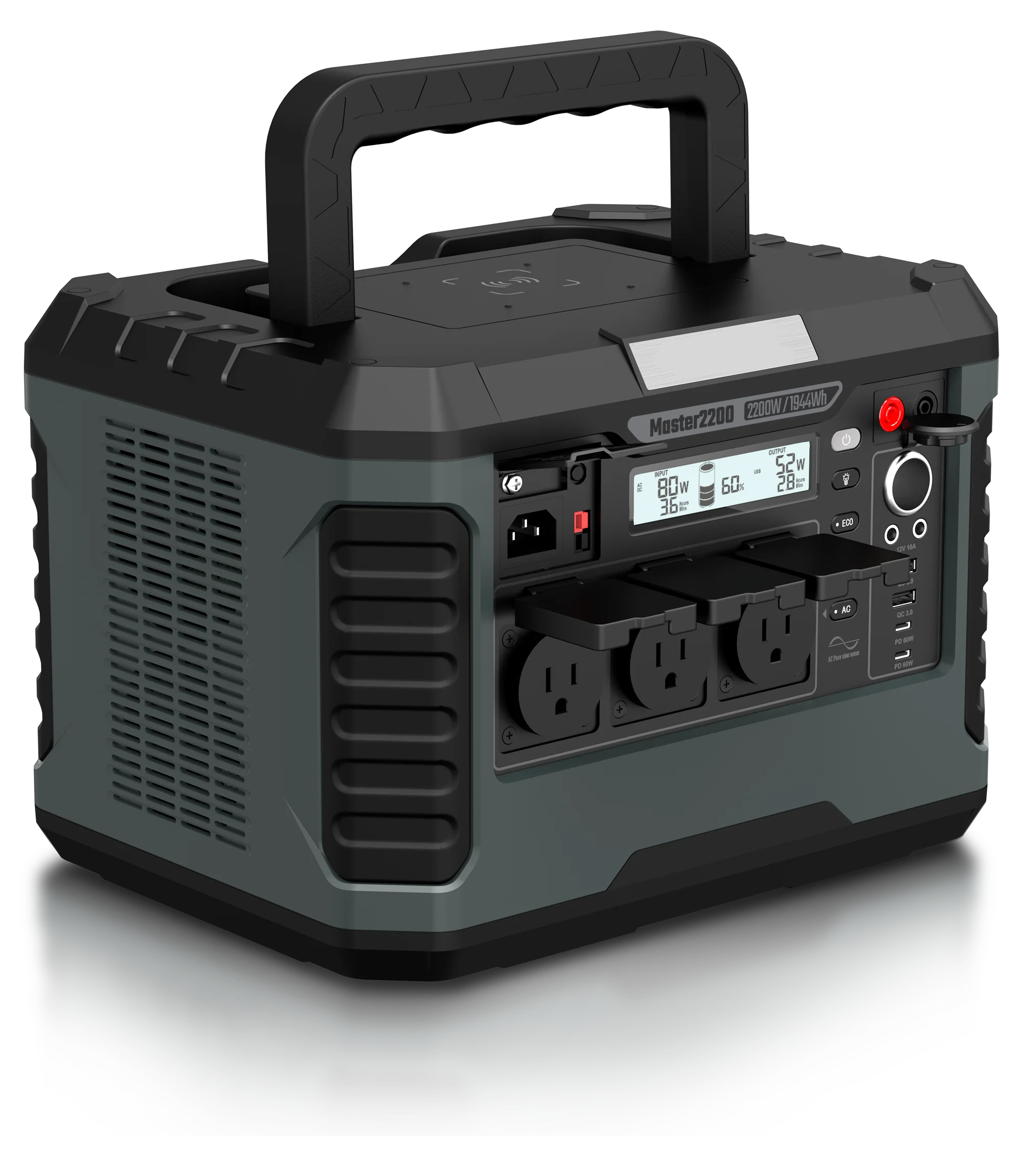300W Portable Power Station, Jump Starter with Remote Control Flashlight, Lightweight Car Battery Power Source External