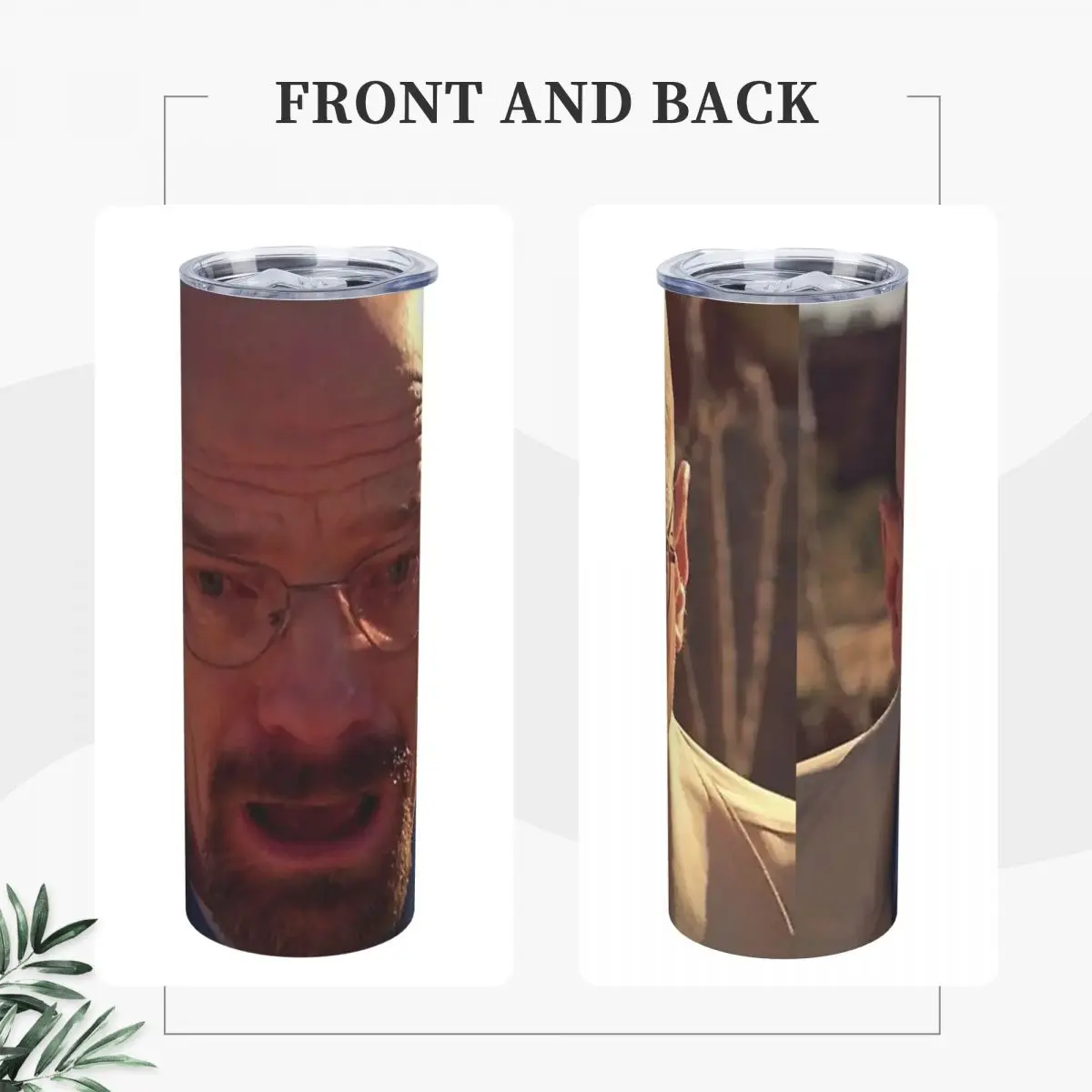 Walter White Mem Stainless Steel Tumbler Vacuum Insulated Mugs Thermal Cold Bottle Straws With Lid 20oz