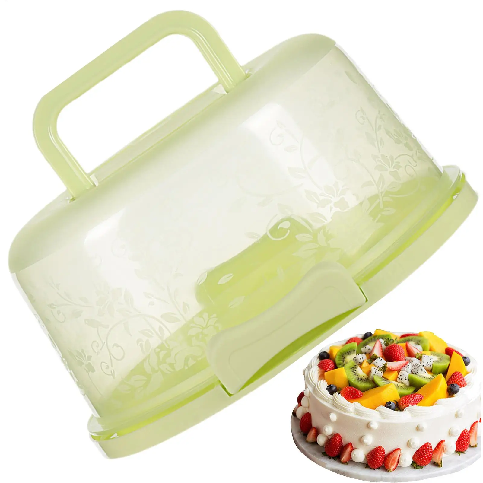 Cake Container Cake Containers With Lids Transparent Dome Reusable Airtight Box With Handl For Bakery Wedding Party Display view 4