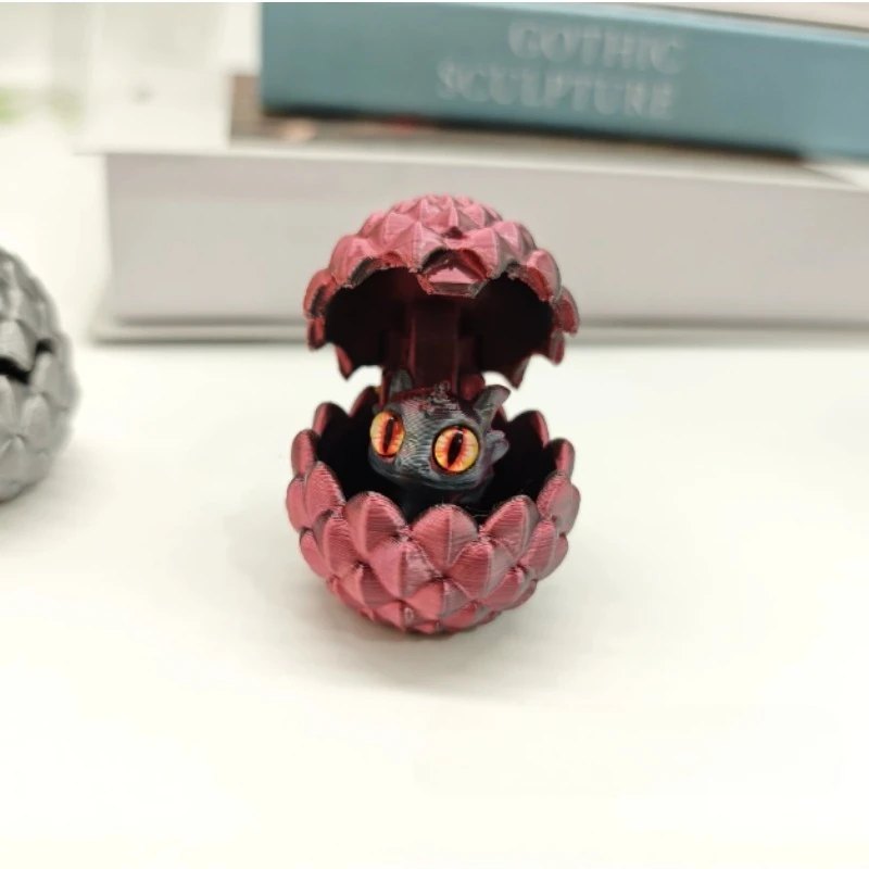 "3D-Printed Dragon Egg - Unique Collectible Toy, Colorful Home Decor & Creatives Gift for Fantasy Lovers"