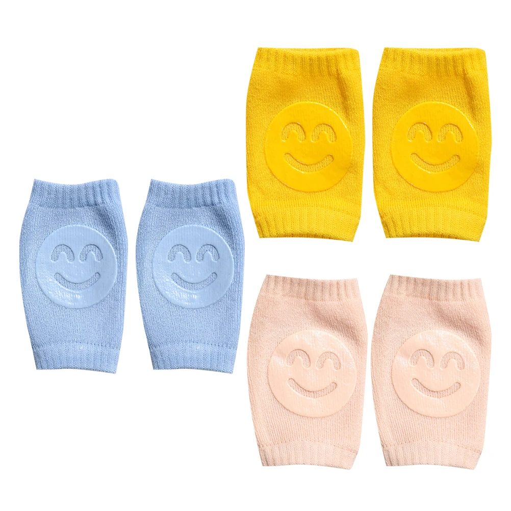 

Cotton Baby Kneepad Elastic Crawling Protector Knee Pads Infant Toddler Non Slip Adorable Pattern Yellow