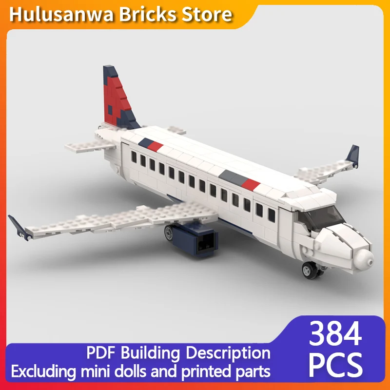 

175, модель гражданского авиалайнера Delta Livery MOC, строительные кирпичи, военное оборудование, модульные технологии, подарки, праздник, сборка, детские игрушки