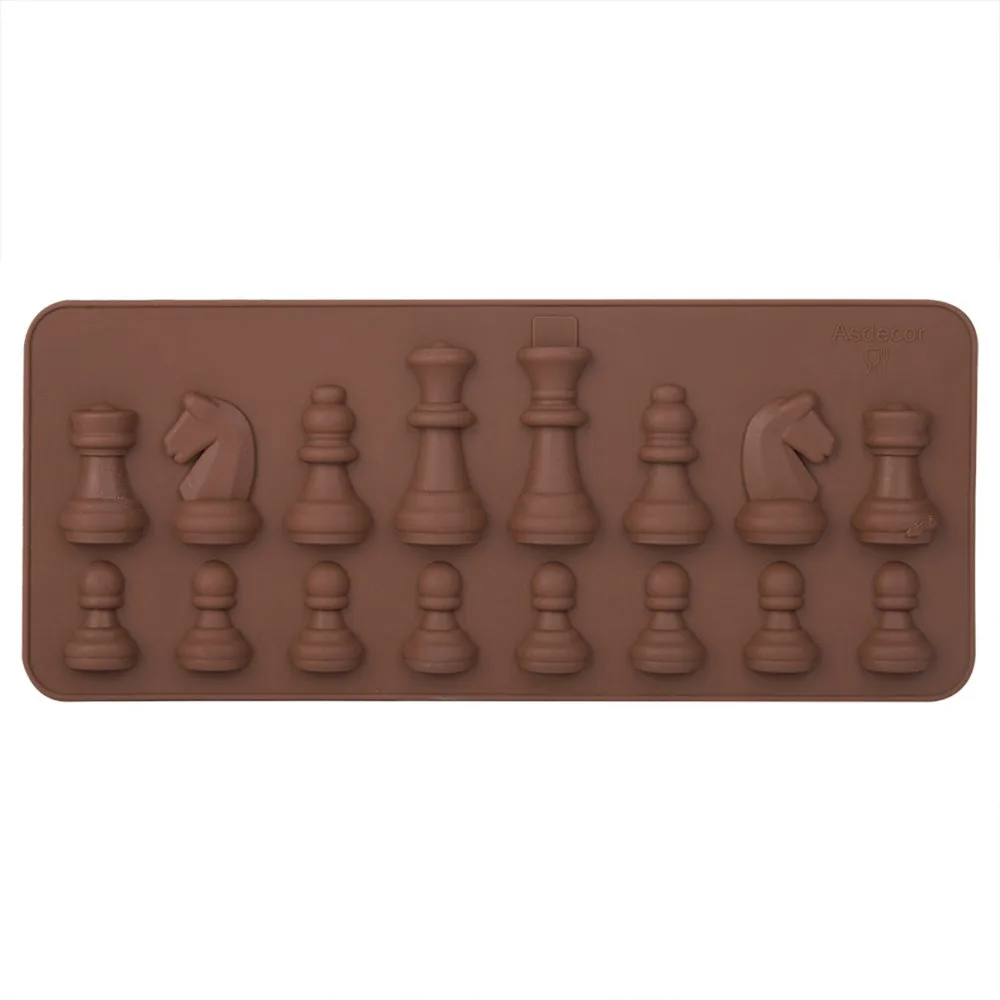 Silicone Silicone Chocolate Mold Non-stick Chess Piece Break Apart Chocolate Molds Heat conduction International Chess