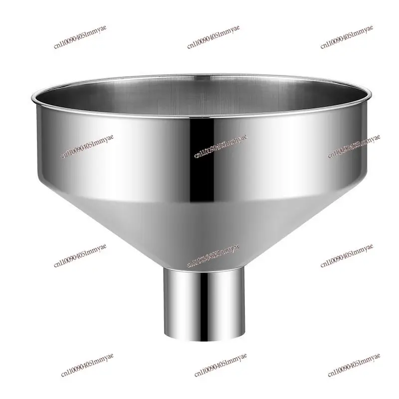 

Thickened 304 stainless steel funnel large diameter industrial funnel wine oil leakage household king funnel