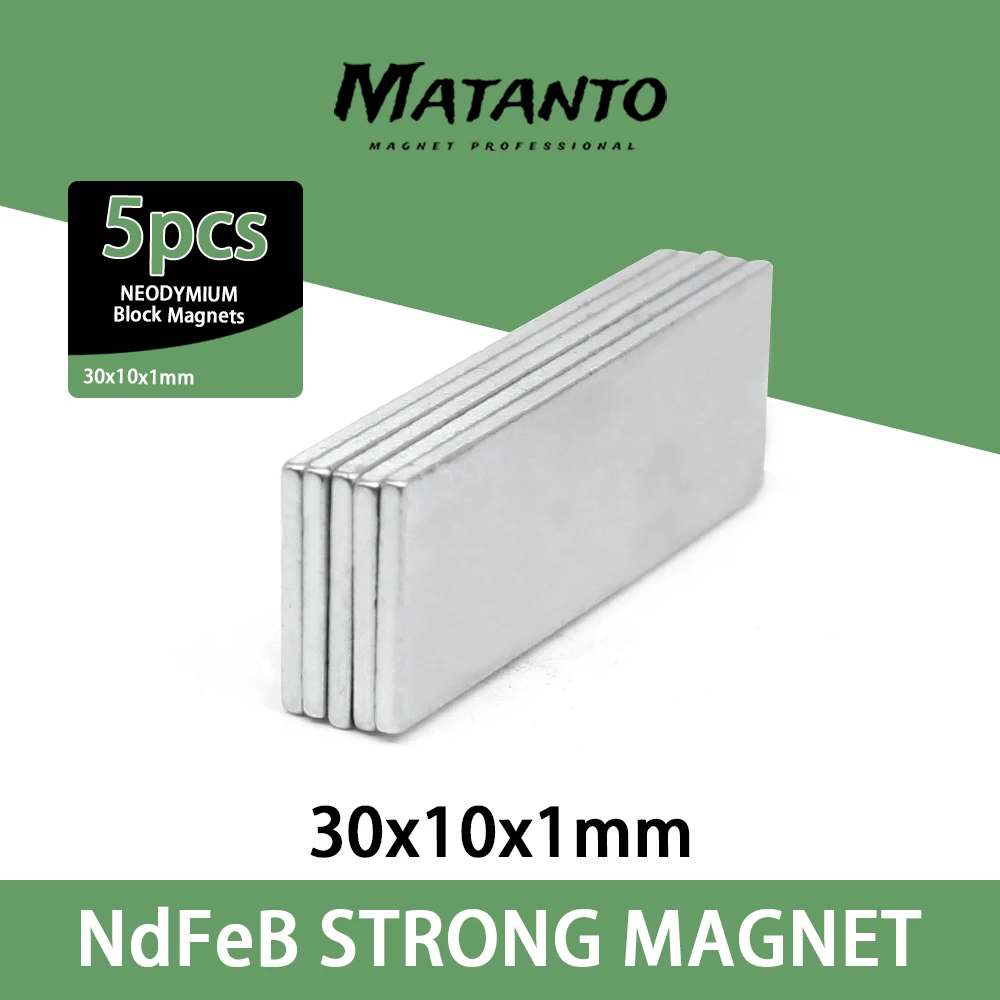 

5/10/20/50/100/200PCS 30x10x1mm Block Strong Magnets 30x10x1 Sheet Permanent Neodymium Magnet 30*10*1 Neodymium Magnet N35