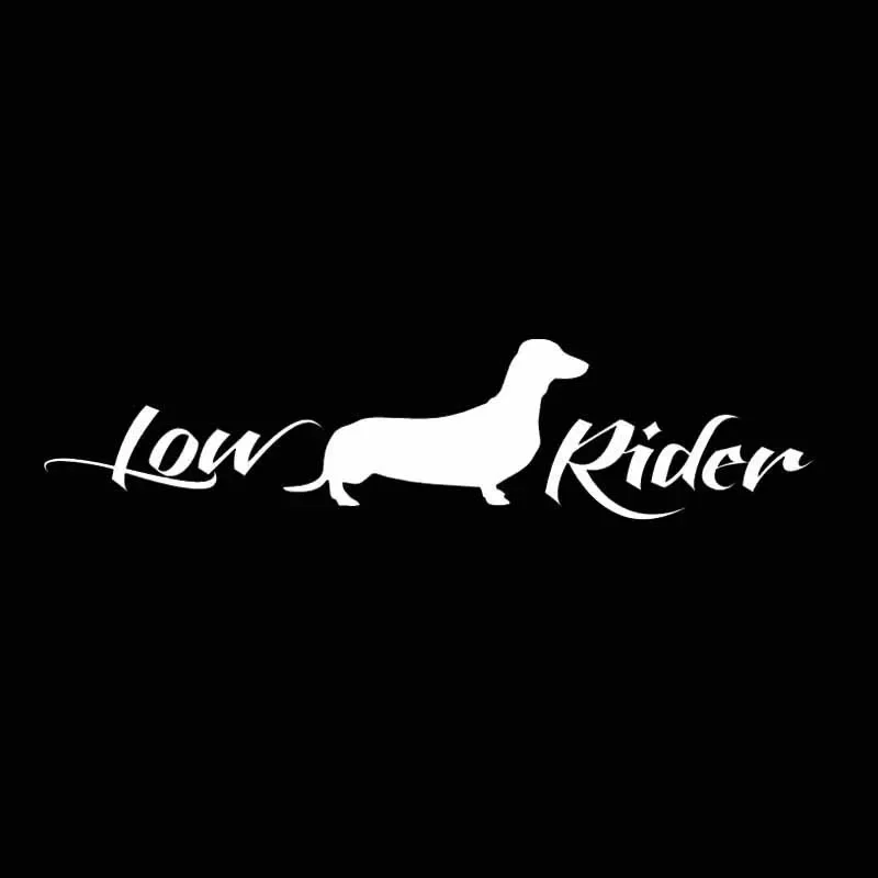 Funny Low Rider Dachshund Dog Car Sticker Vinyl Decal Pegatinas Para Coche DIY Auto Styling Decor