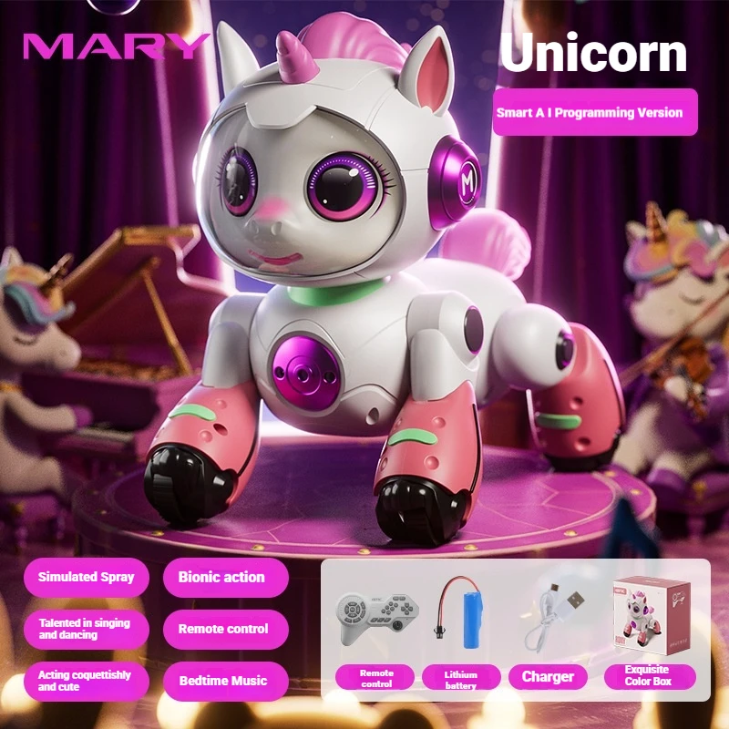Y14 Remote Control Robot Pet 2.4 G AI Intelligent Programming Voice Controlled Smart Robot Cat Patrol Electronic Interactive Toy