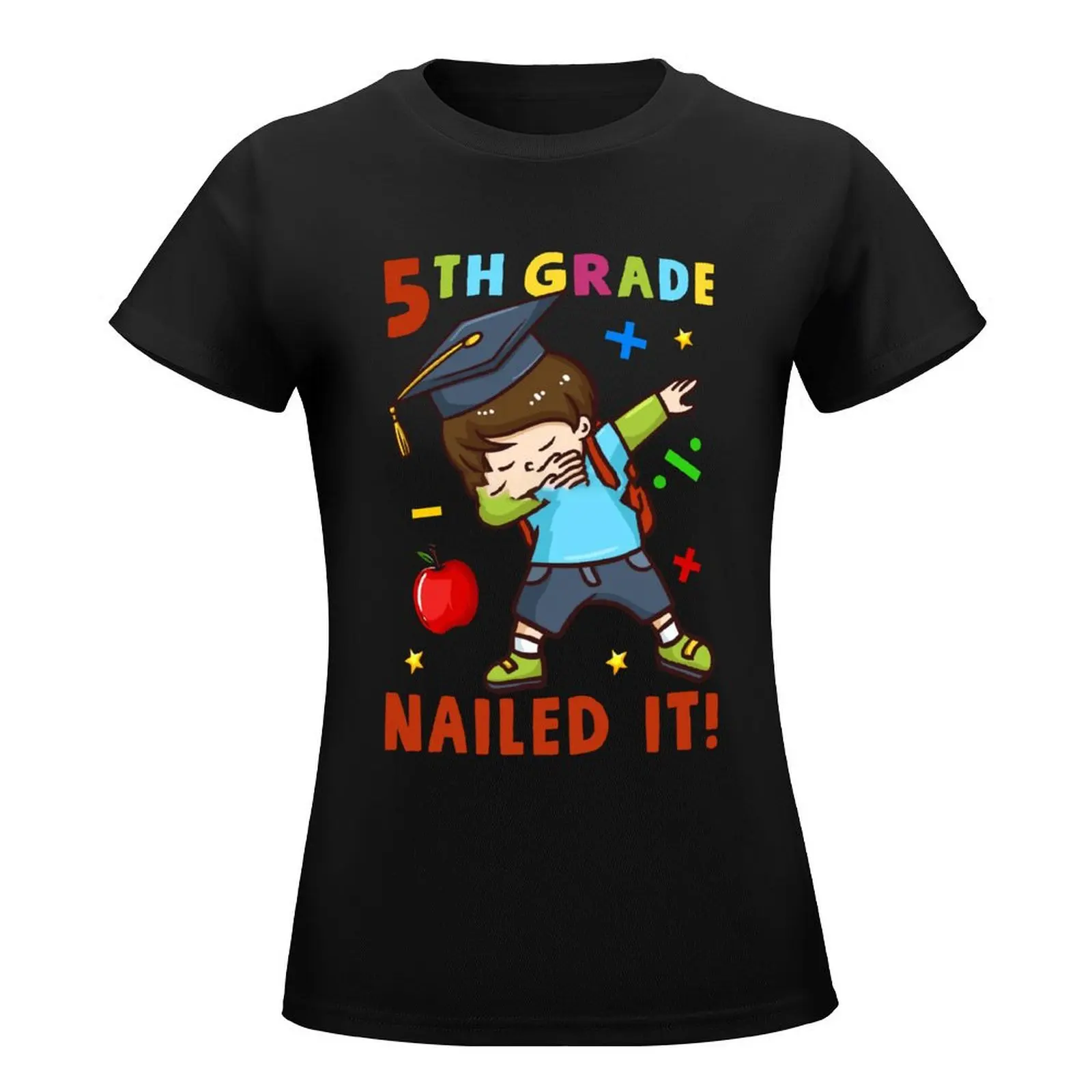 Teachers' Day 5th Grade Dabbing Graduation Men's 50 50 T-shirt Fresh Move Tshirt Novelty Aactivity Competition Humor
