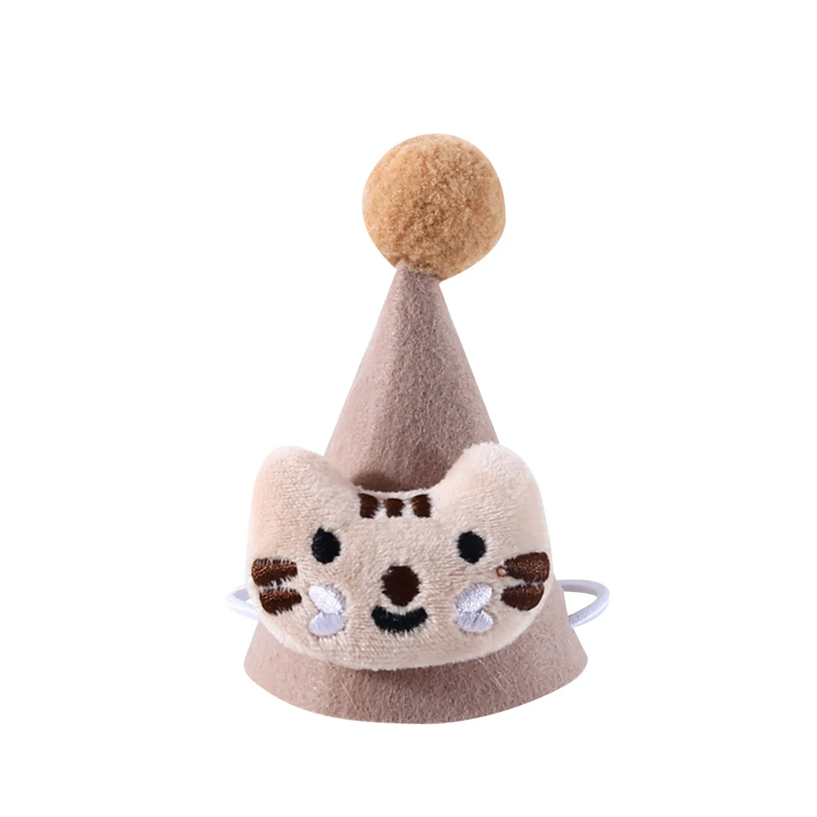 Pet Cat Teddy Dog Birthday Hat Stereo Ball Ball Hat h Cartoon Doll Christmas Hat Headdress