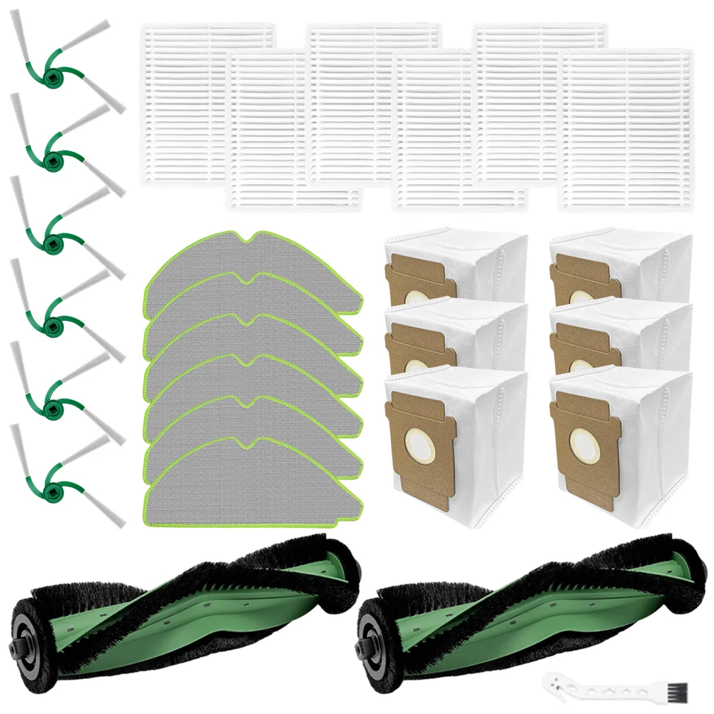 For Roomba 115/Combo Plus Replacement Parts Kit With Main Side Brush Filter Mop Pad Dust Bag And Cleaning Tool Accessories