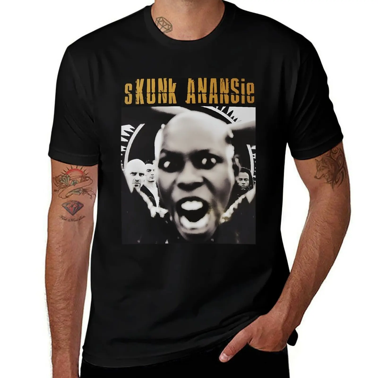 Skunk Anans.ie Stoo.sh T-Shirt Basic Crew Neck Short Sleeve Top T-Shirt