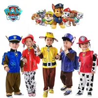 PAW Patrol Cartoon Rocky Rubble Skye Marshall Zuma Chase Cosplay Costume Halloween Purim Kids Birthday Party Gift Fancy Dress