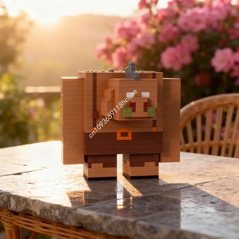 

815pcs MOC Piglin My Worlded Model Building Blocks Construction DIY Toys Creative Idea Education Brick Festival Gift Birthday