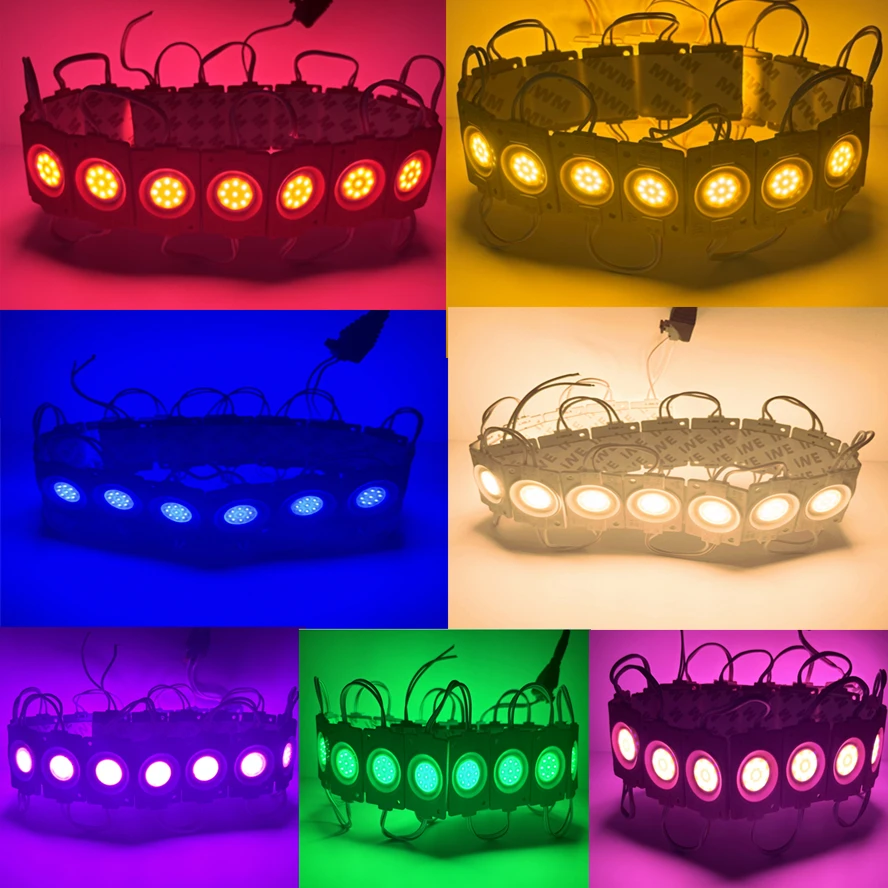20PCS/Pack Wholesale 12V Circular Led Module COB Light Advertisement Design Sign Backlight Shop Banner Waterproof IP65