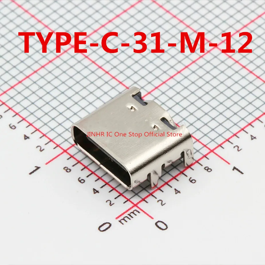 New 20PCS TYPE-C-31-M-12, USB Type-C female socket, 16pin 8.94*7.3mm