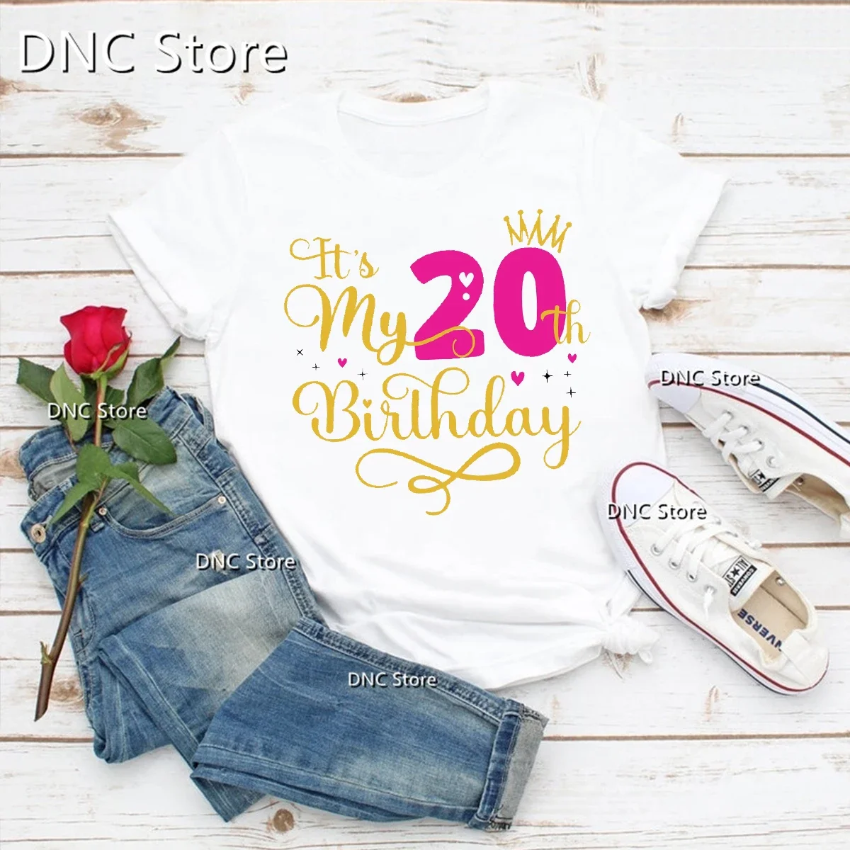 It'S My 60 Nd Birthday Tshirt 40nd 50nd 60nd 15nd Birthday T-Shirt Women Custom Birthday Party Clothing Tshirt Femme Tops