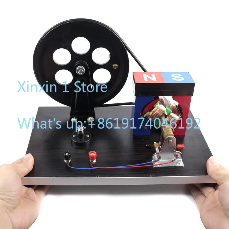 Hand-cranked AC/DC generator large demonstration model