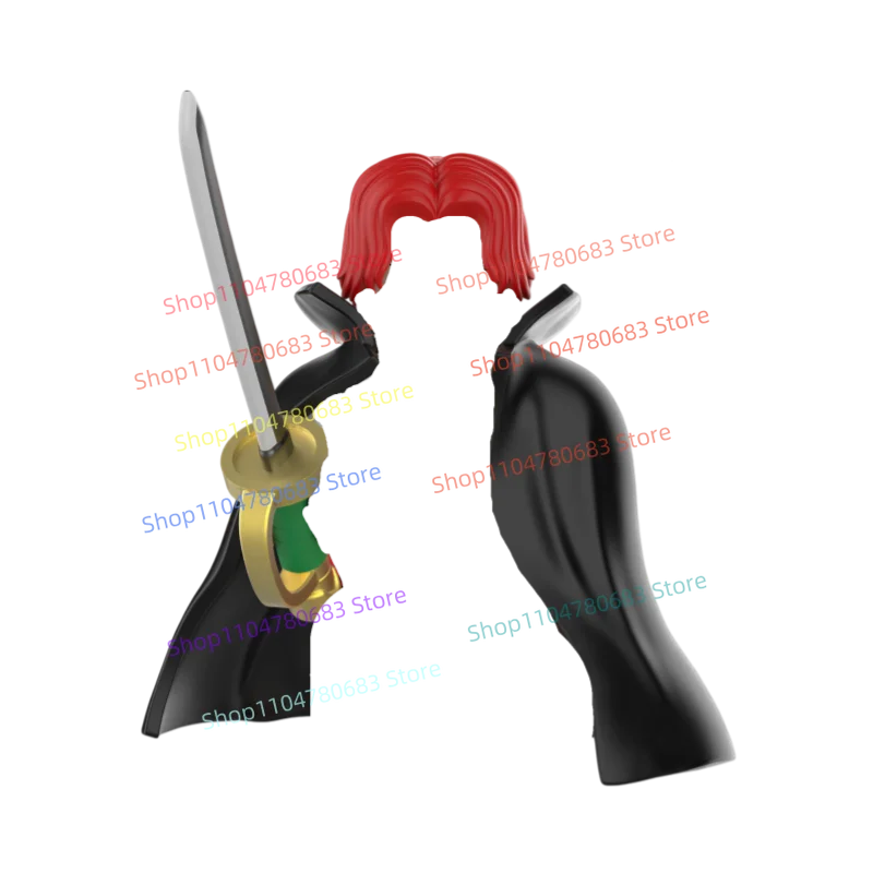 MOC جديد اللبنات دمية دمية صغيرة اكسسوارات اللحية قارب الإبحار اللعب الهدايا الحلي جمع