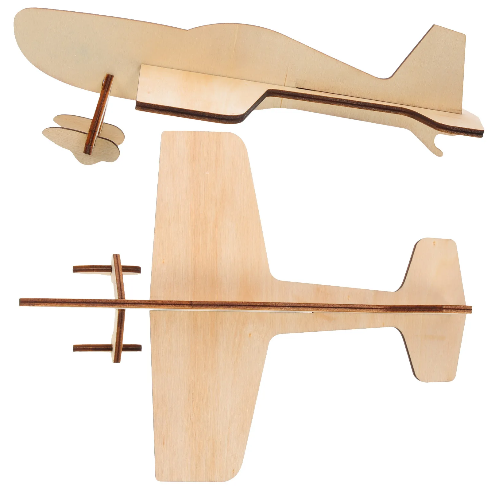 

2Pcs 3D Wooden Puzzles Kids DIY Assemble Kit Educational Handmade Craft for Boys Girls Christmas Birthday Gift Home Decor