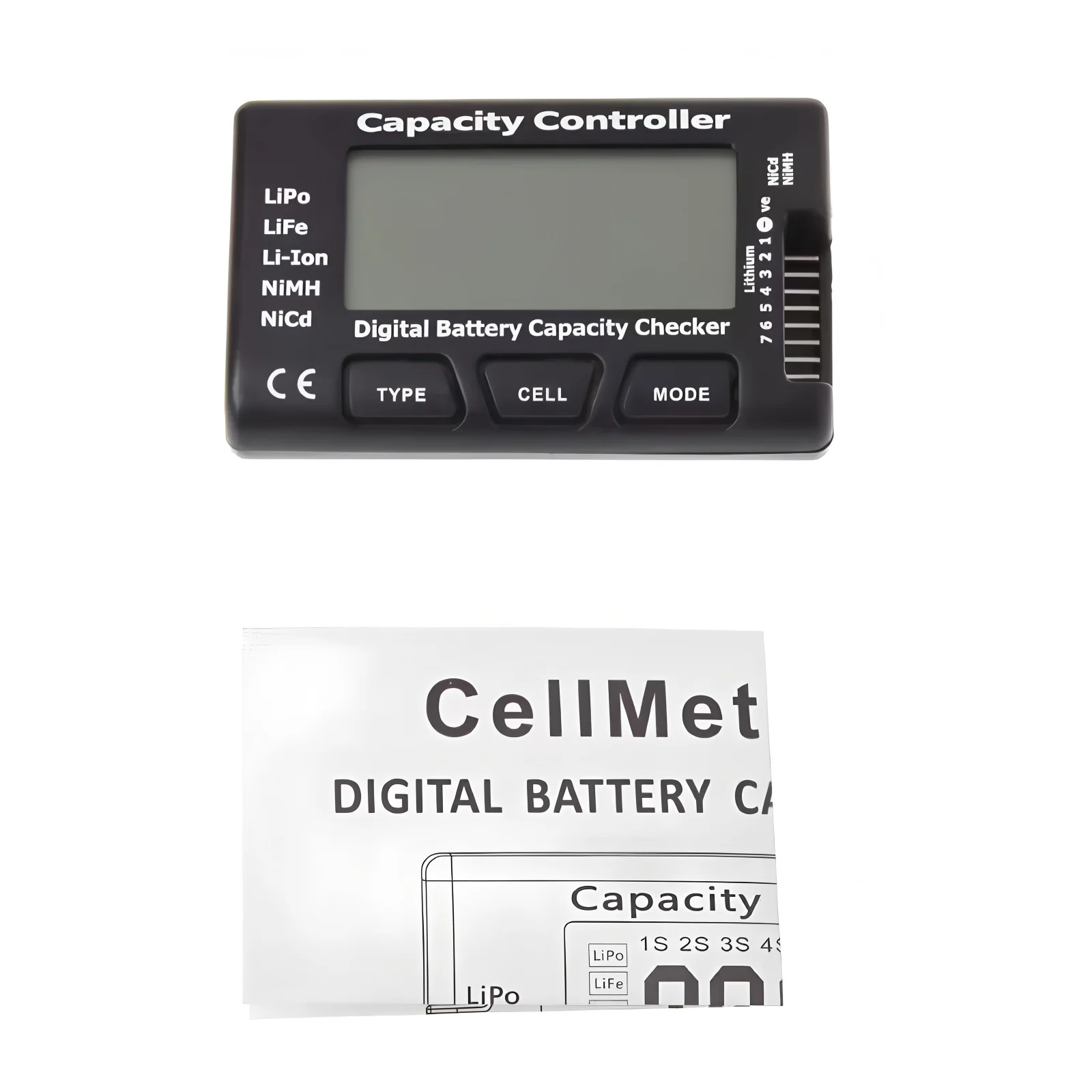RC Cellmeter 7 Digital Battery Capacity Checker Voltage Tester for LiPo LiFe Li-ion NiMH NiCd Batteries Controller Cell Meter - view 6