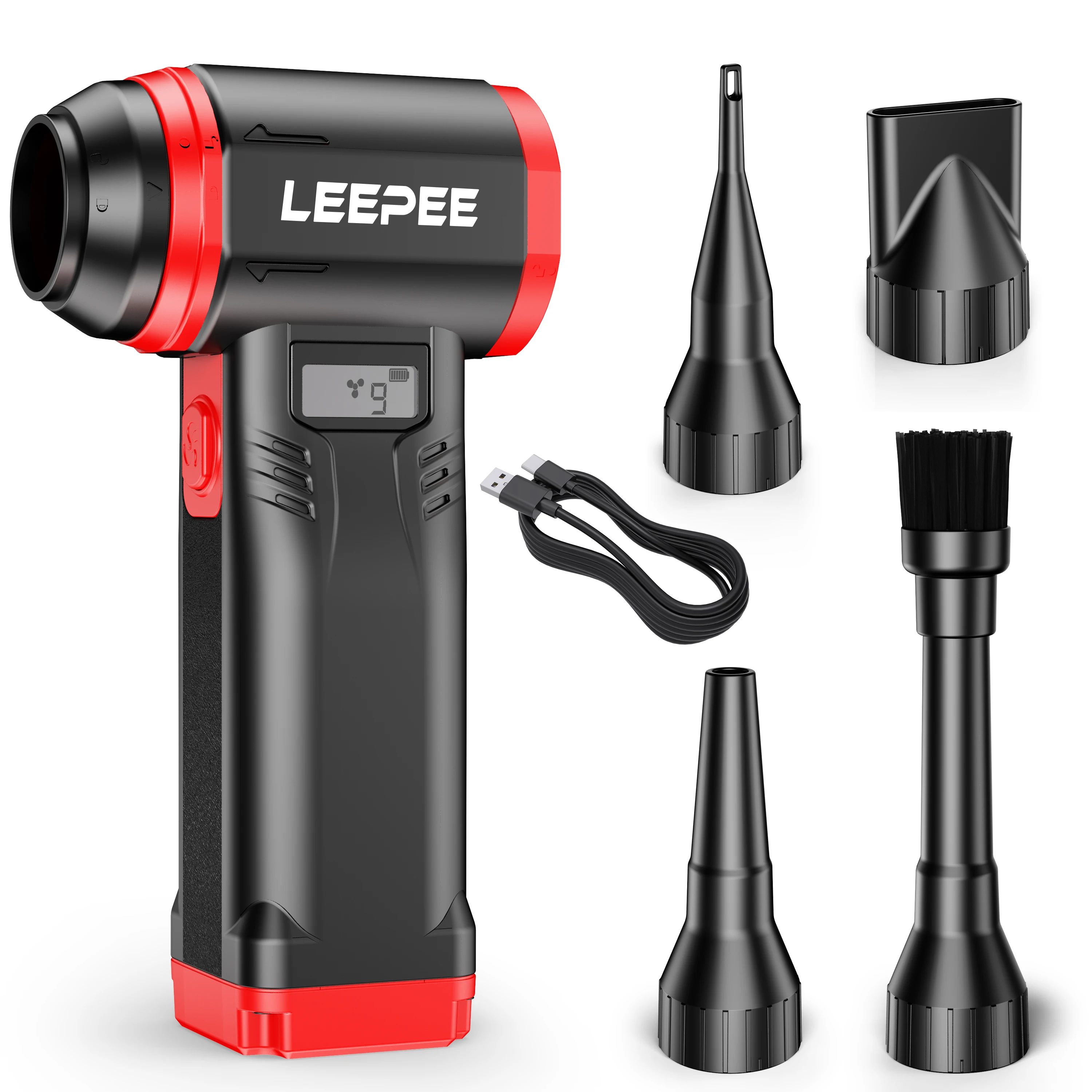 

For Computer Keyboard Cleaning Blower Tools Powerful Air Blower Violent Wireless Hair Dryer Brushless Car Handheld Turbo Jet Fan