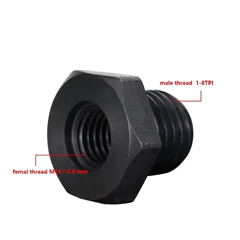 Adaptateur de mandrin de tour à bois M33x3.5/M18x2.5/1-8TPI/ 3/4 \'x16 pour accessoires de tour à bois adaptateur de broche de filetage de vis