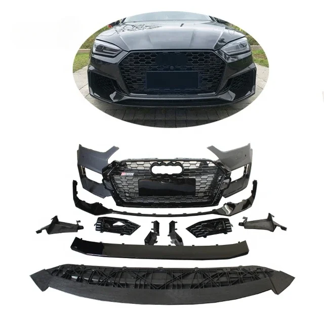 

For 2017-2019 Audi A5 S5 Upgraded RS5 Front and Rear Bumper Body Kit