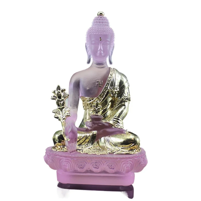 

Ancient Glazed Medicine Buddha Buddha Statue Home Buddha Hall Offers Tibetan Tantra Ornaments