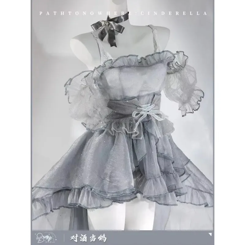 

Anime NI cos KKE Goodess of Victory Cinderella Crystal Princess Cosplay Costume Party Dress Female