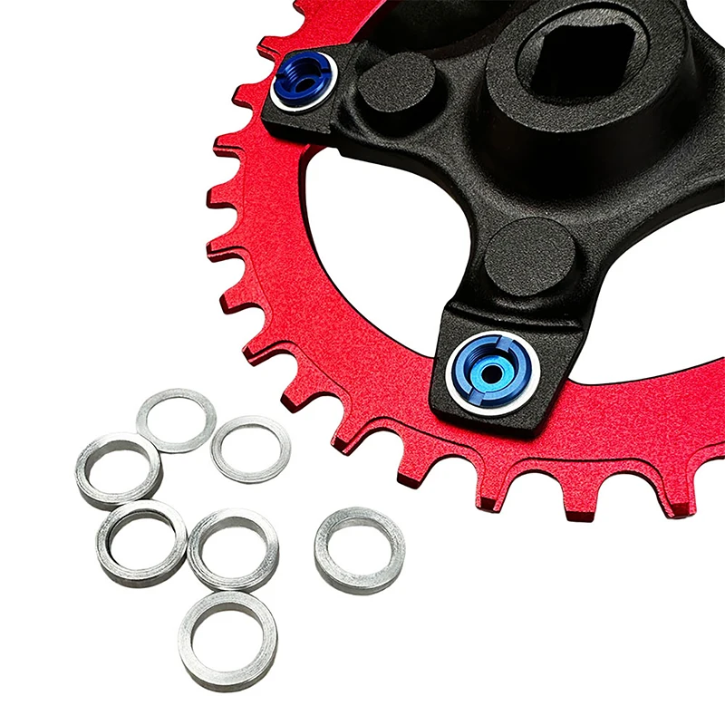 1PC Bicycle Crankset Bolt Spacer Chainring Screw Chainwheel Mountain Bike Double Crank Gasket