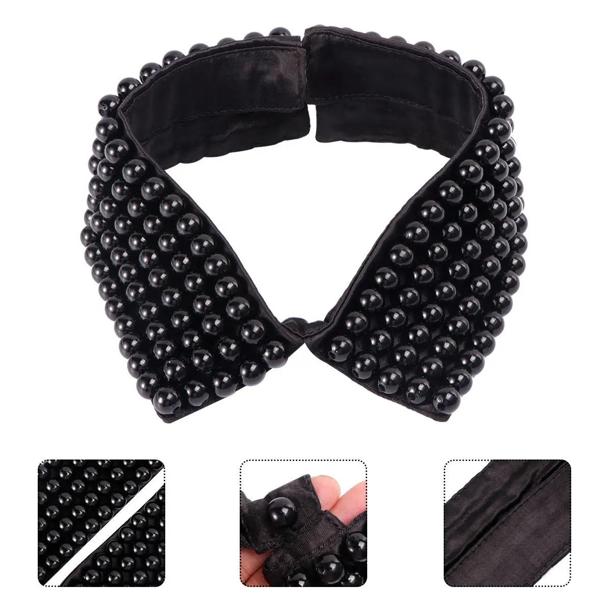 1Pcs Versatile Women's False Collar Stylish Detachable Lace Collar for Office Casual Party Wedding Outfit Enhancer Fashion