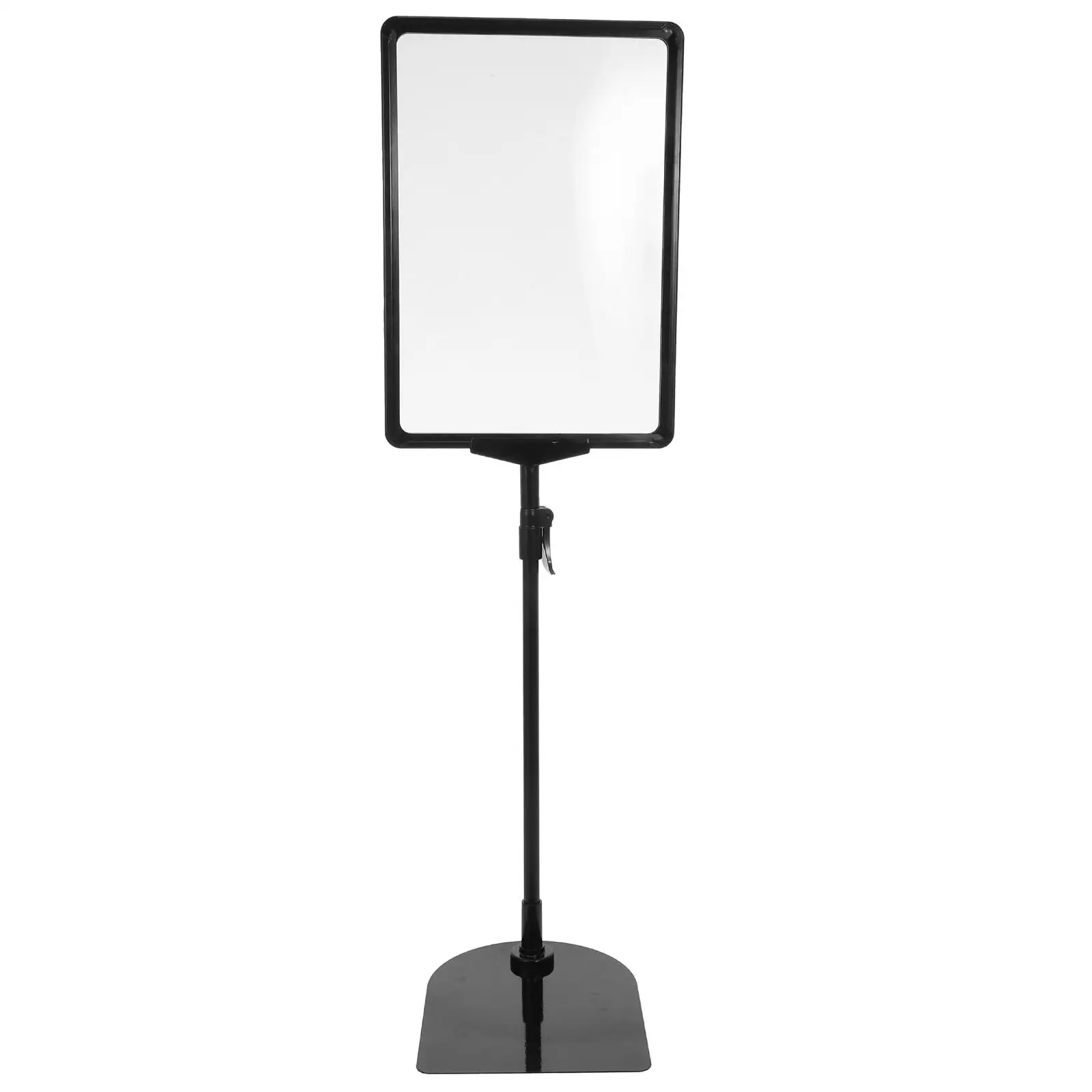 Poster Stand Sign Holder Black Plastic Adjustable Display Stands A4 Size Multifunctional Easy Installation Classic