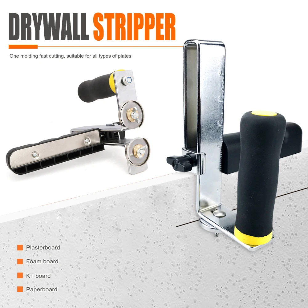 Portable Gypsum Board Cutter Tools Hand Push Roller Drywall Cutting Artifact Scoring Knife with Scale for Woodworking Hand Tools