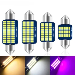 10PCS C5W LED Car Interior Reading Light License Plate Lamp Auto Room Ceiling Dome Lamp Festoon 31mm 36mm 39mm 41mm 4000K