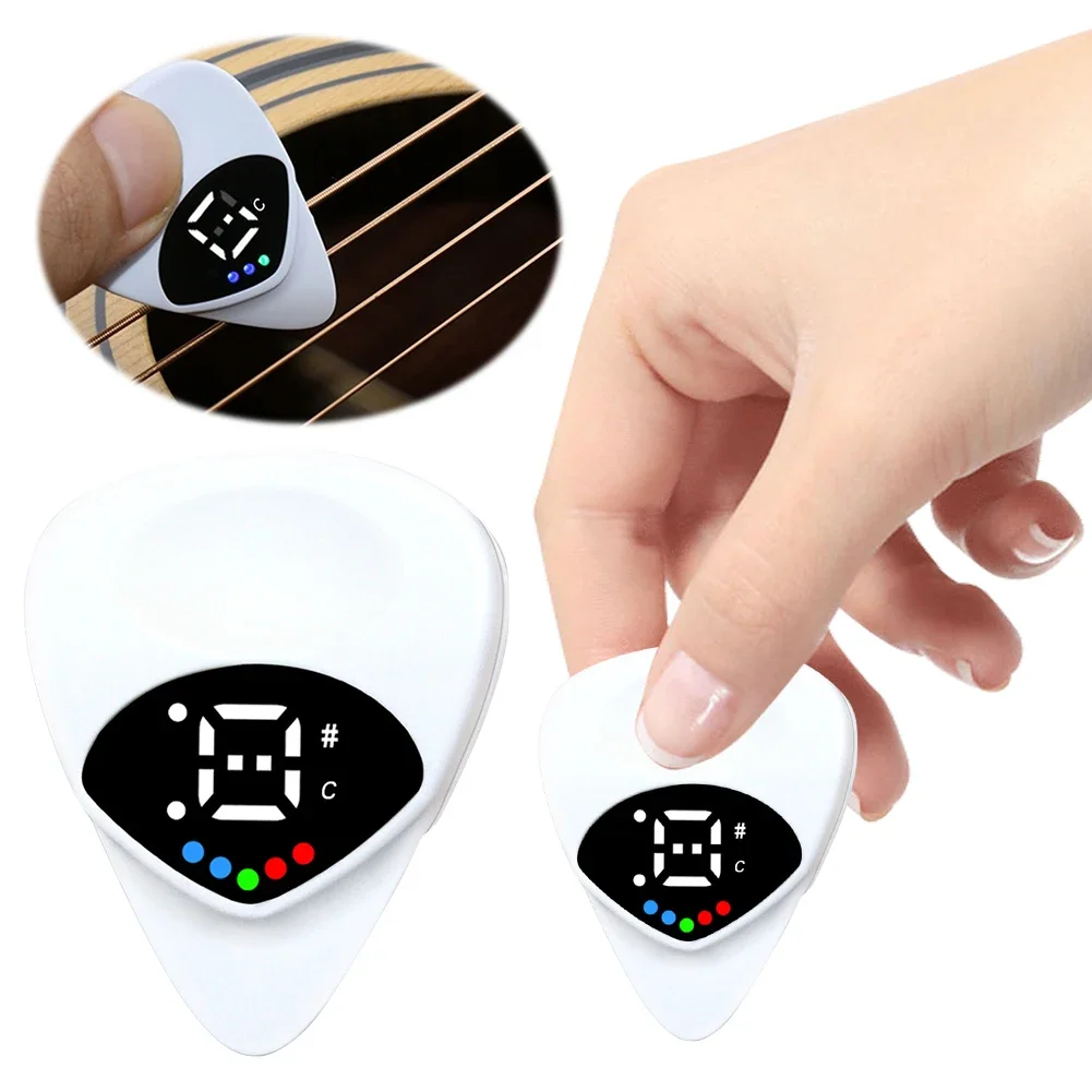 

2-in-1 Guitar Picks Tuner Acoustic Guitar Tuner Electric Guitar Tuner for Acoustic Electric Guitar Bass Mandolin