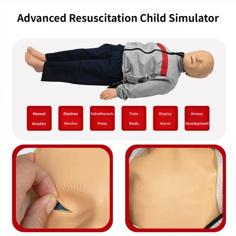 Child CPR Training Manikins/ Mannequin, CPR Dummy with Accessories for Children CPR and First Aid Training