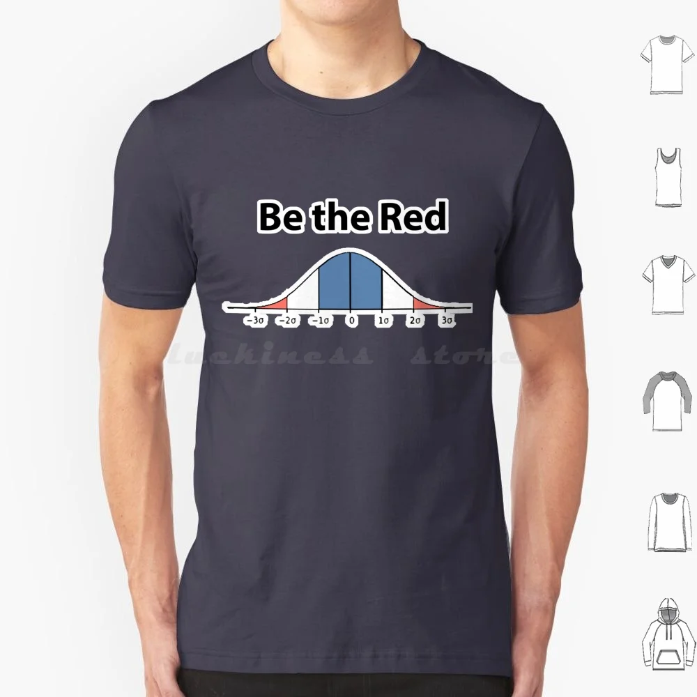 Camiseta Be The Red de gran tamaño, 100% algodón, distribución Normal, matemáticas, estadísticas, ingeniero Geek, Nerd, Poisson