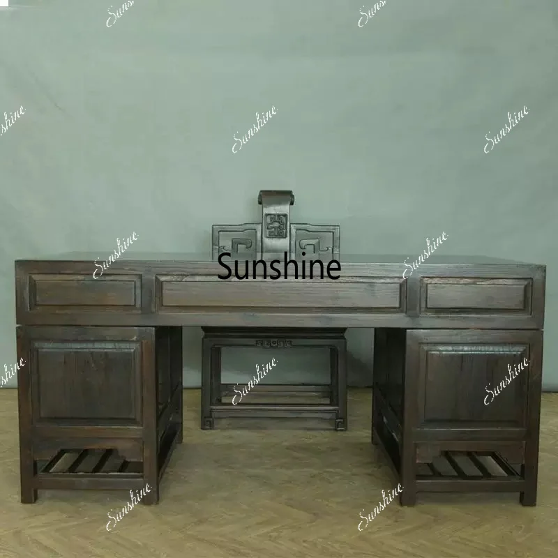 Chinese classical solid wood desk, writing desk, antique computer desk