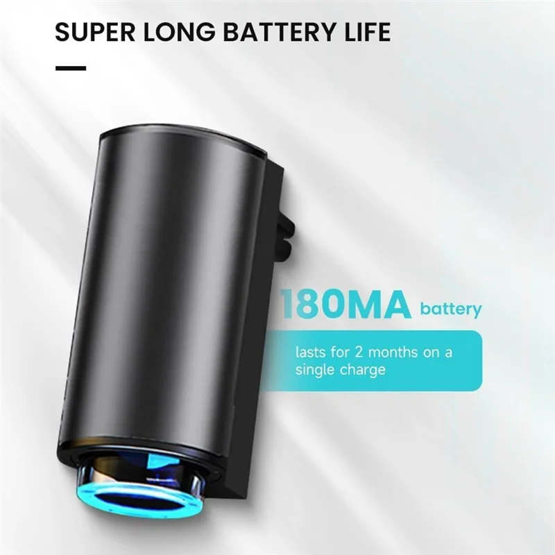 -A14E Ambientador de carro inteligente portátil Ambientador de carro inteligente, plástico preto com 1pcs garrafa vazia (sem óleo essencial)