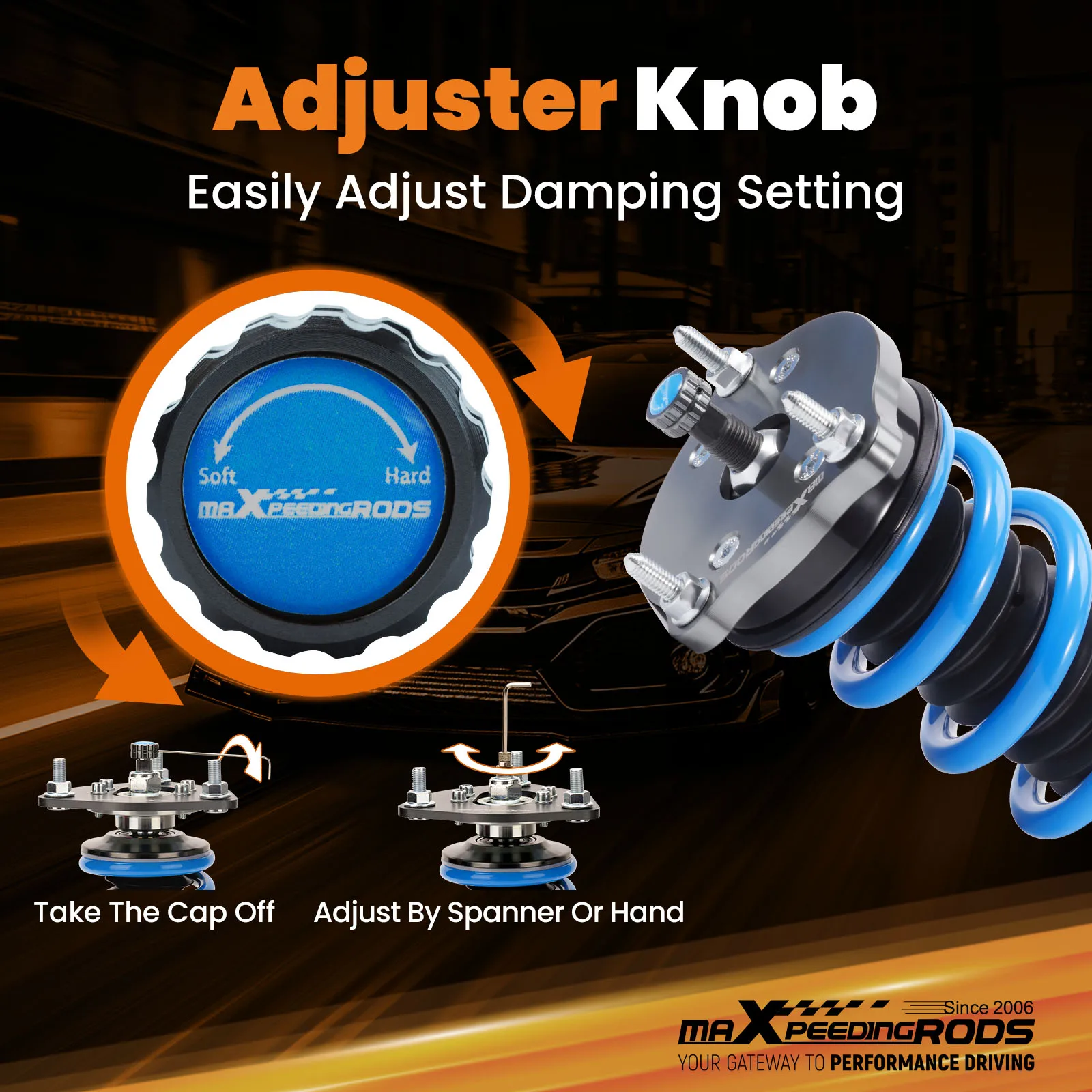 MaXpeedingrods Racing Coilover Kit para Mercedes-Benz Classe E E320 E350 Sedan RWD W211 2003-2009