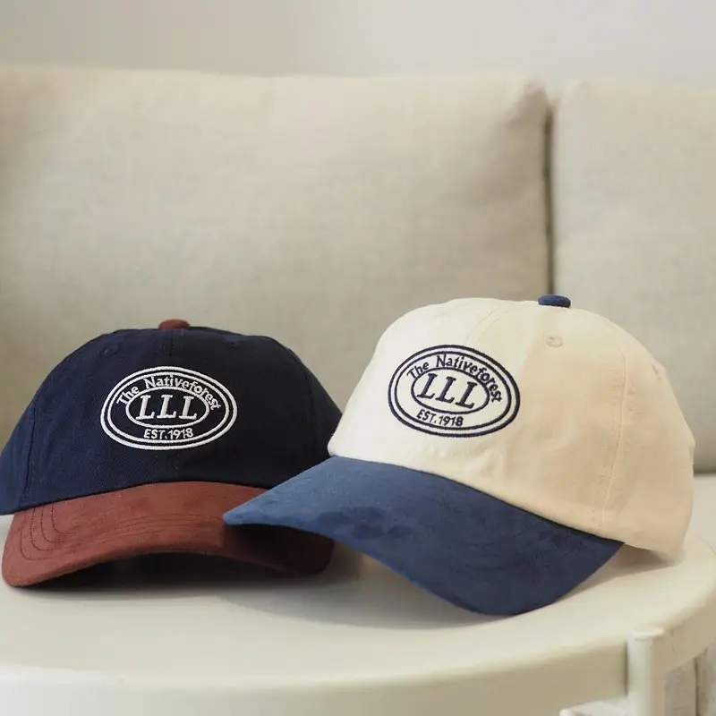 Berretto da baseball da donna patchwork moda lettera ricamata cappello da sole snapback regolabile cappellini parasole per ragazza sportiva all'aria aperta