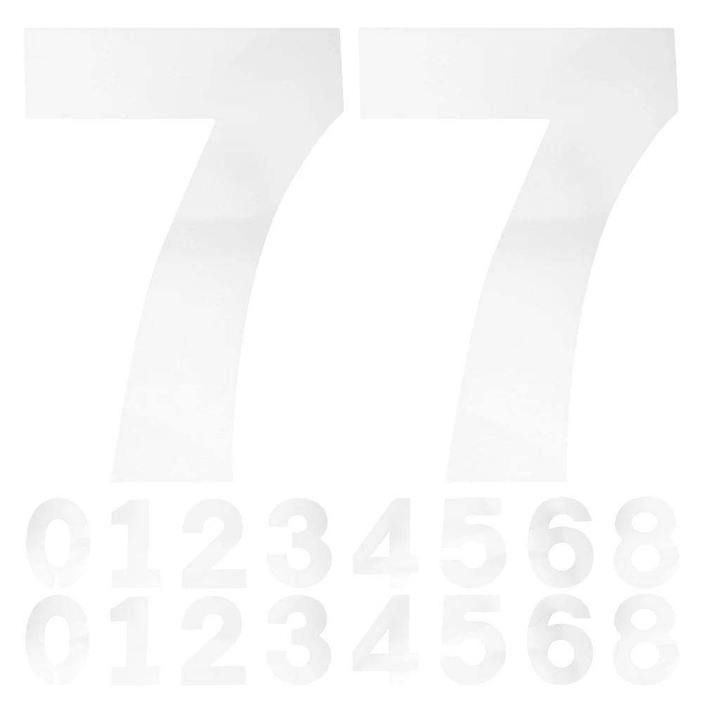 

2 Sets Digital Cake Template Number Stencils Birthday Mould PP Supplies Baking Tools Creative Design Plastic Material Versatile